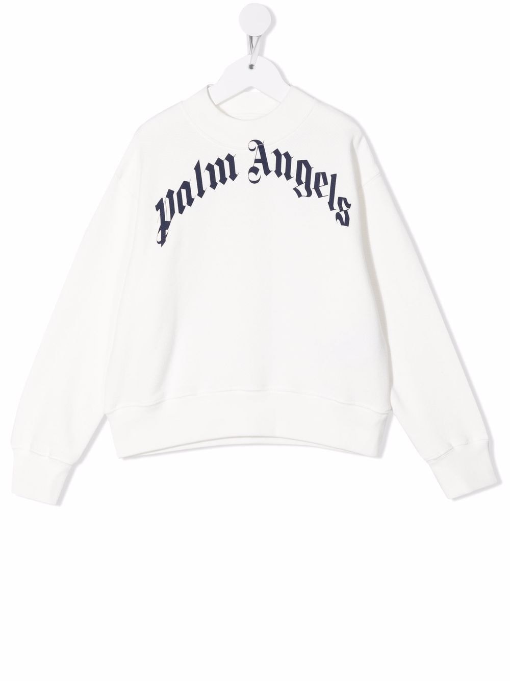 

Palm Angels Kids sudadera con logo estampado - Blanco