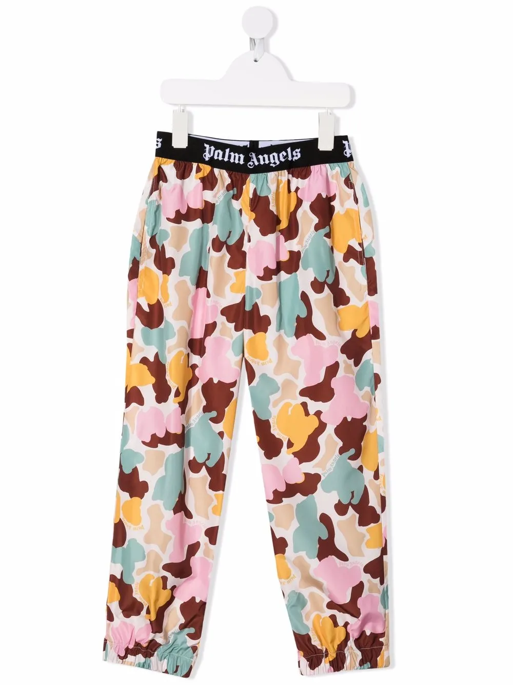 

Palm Angels Kids pants con estampado militar - Blanco