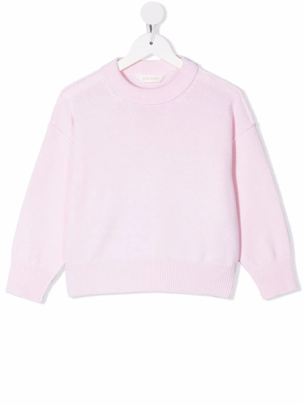 

Palm Angels Kids intarsia-logo jumper - Pink