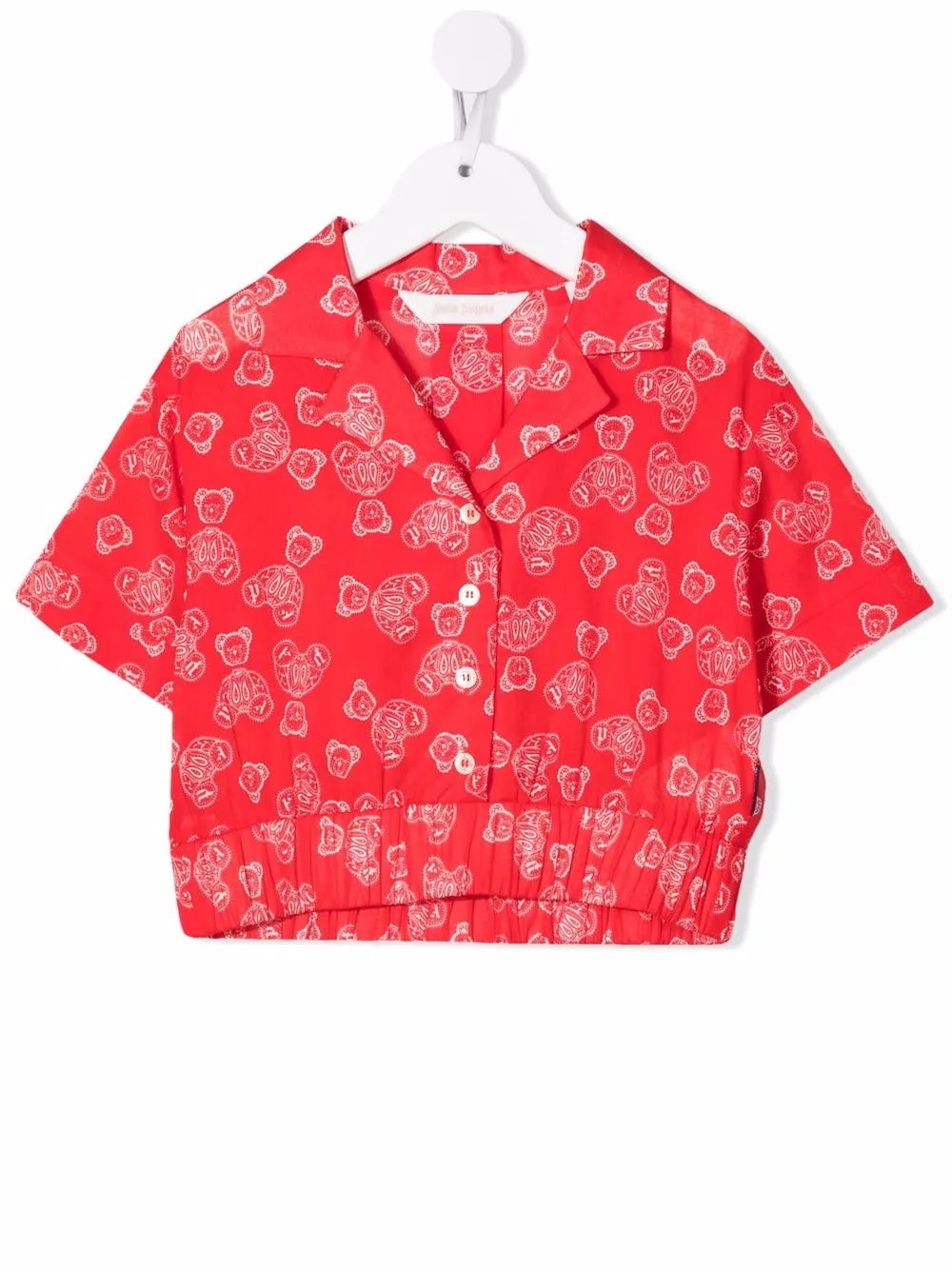 

Palm Angels Kids camisa con estampado de cachemira - Rojo