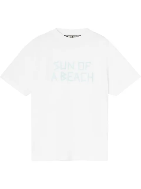 slogan-print T-shirt