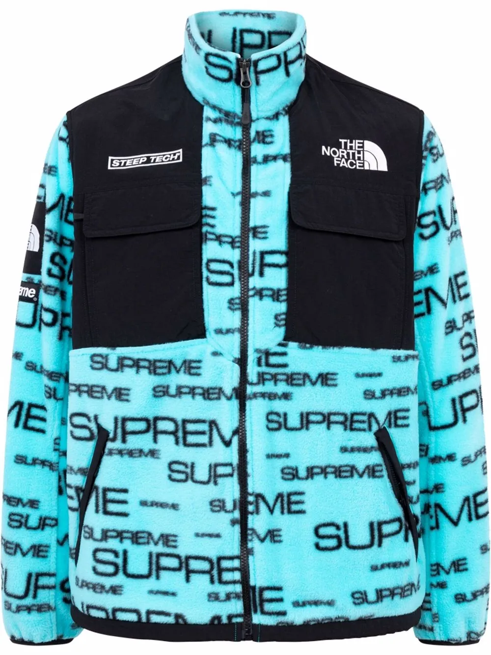 Supreme x The North Face Veste En Polaire Bleu FARFETCH FR