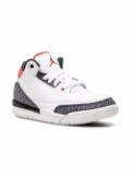 Jordan Kids Jordan 3 Retro SE ""Fire Red Denim"" sneakers - White