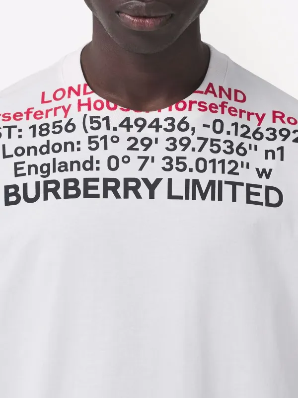 Burberry Location-print T-shirt - Farfetch