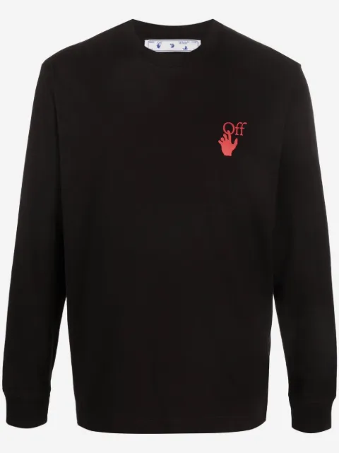 Off-White Sweatshirt mit Pfeilmotiv