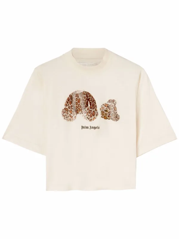 Palm Angels leopard-bear T-shirt - Farfetch