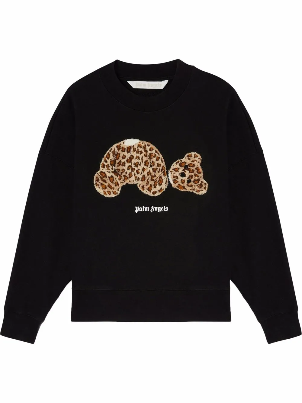 

Palm Angels sudadera con estampado de leopardo - Negro