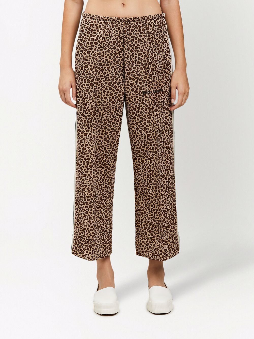 Palm Angels Animalier-print Cropped Track Pants - Farfetch