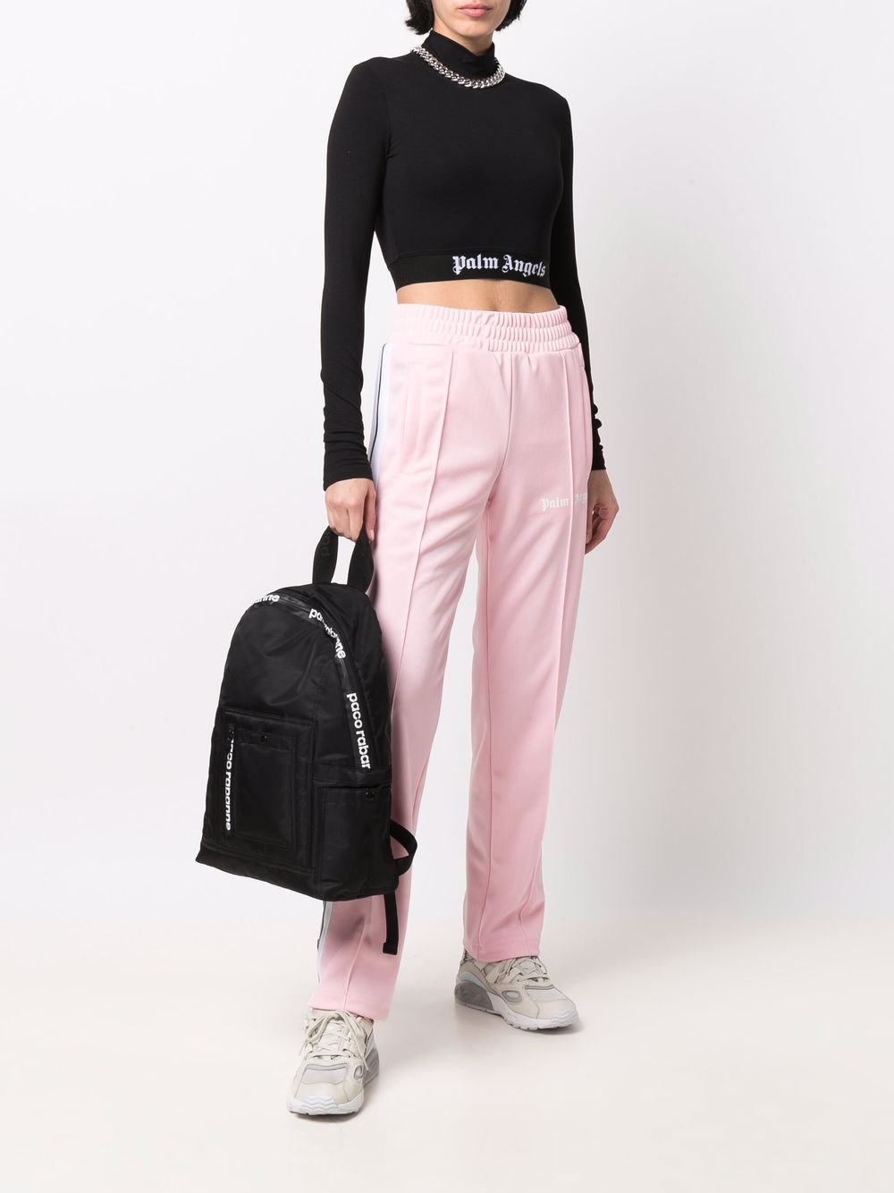 palm angels logo print track pants