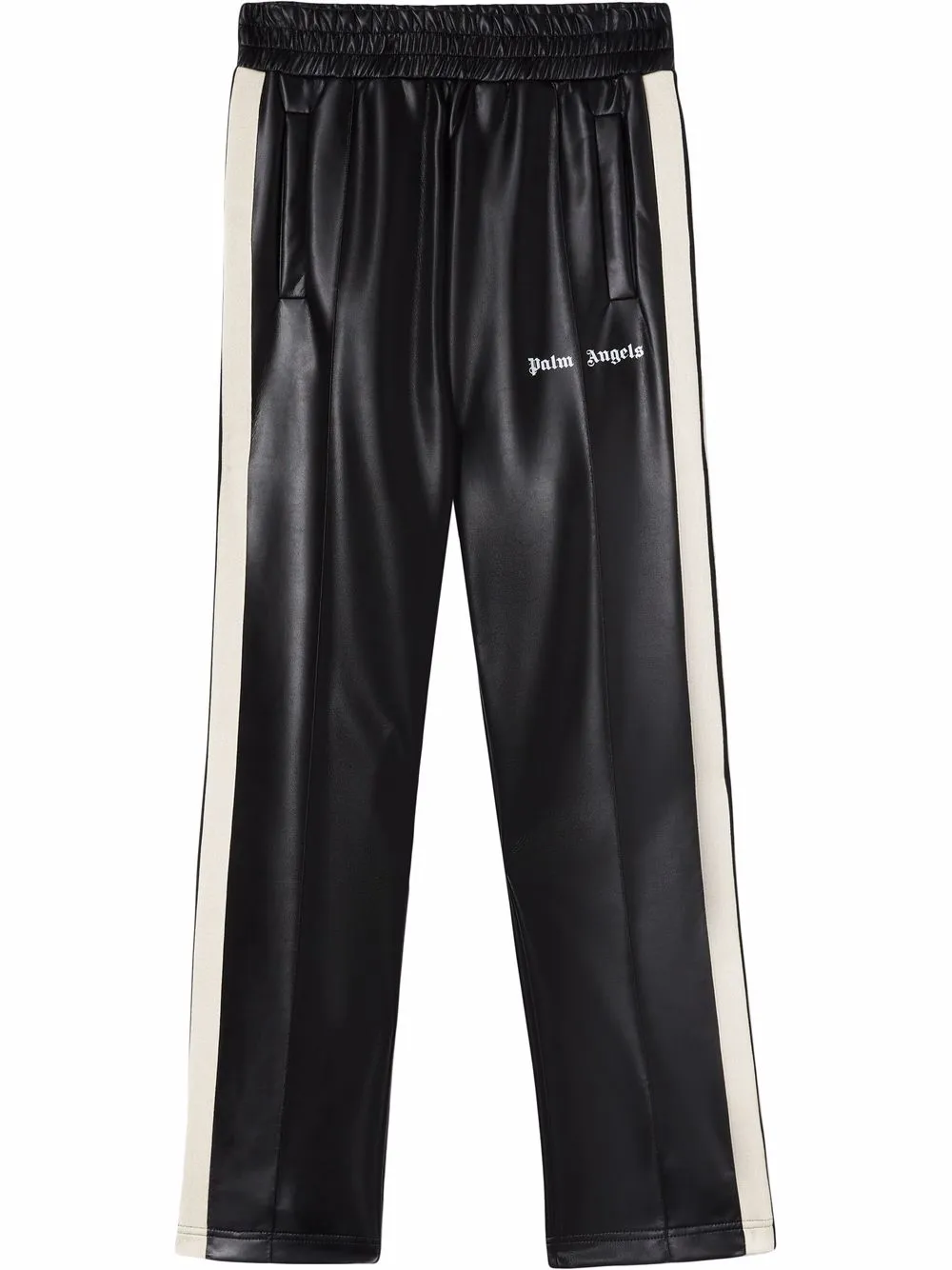 leather track pants