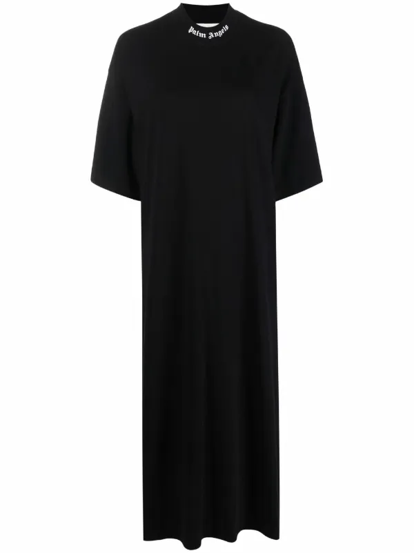 Palm Angels logo-print T-shirt Dress 