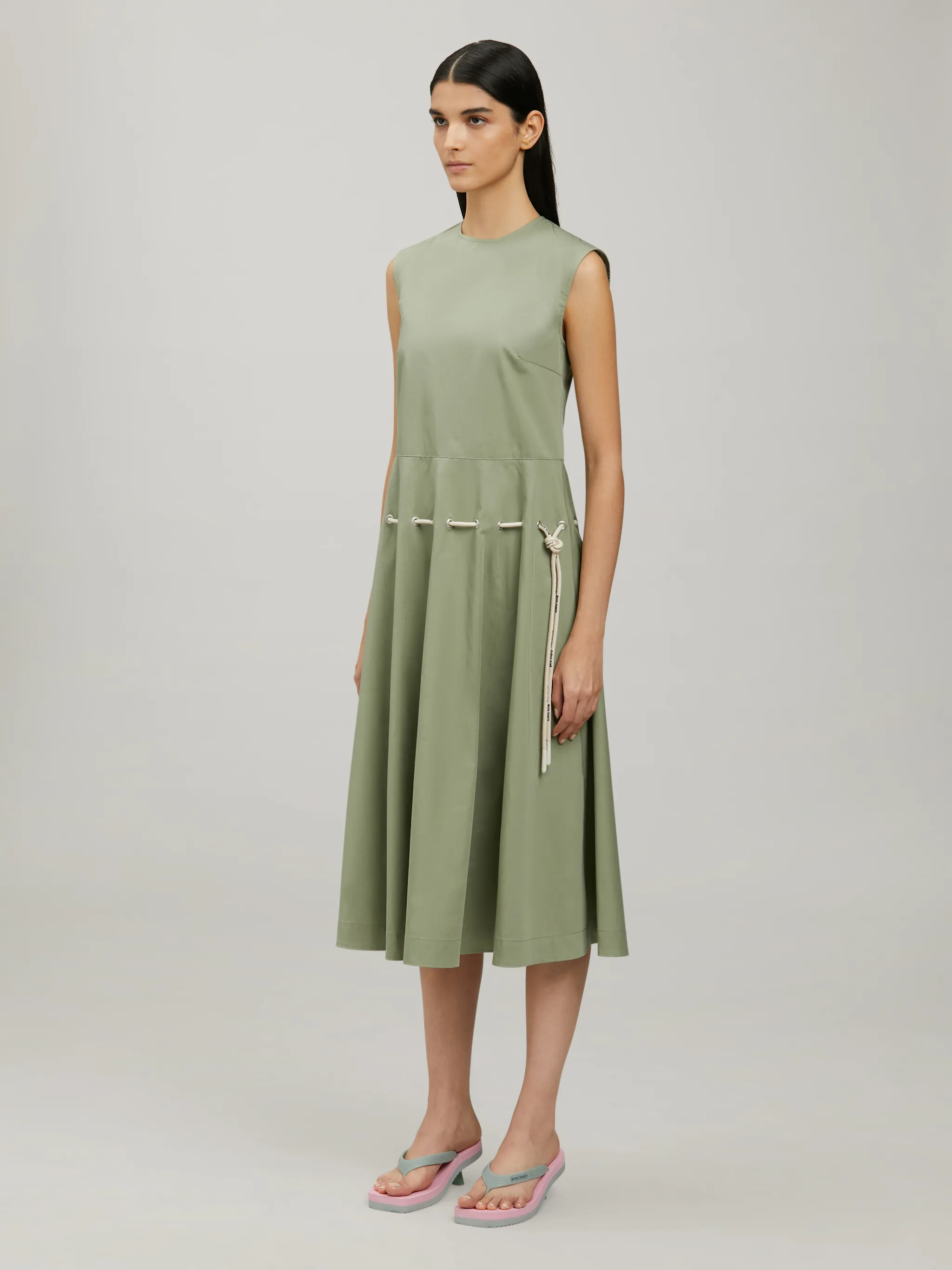 CORD DRESS in green Palm Angels® Official