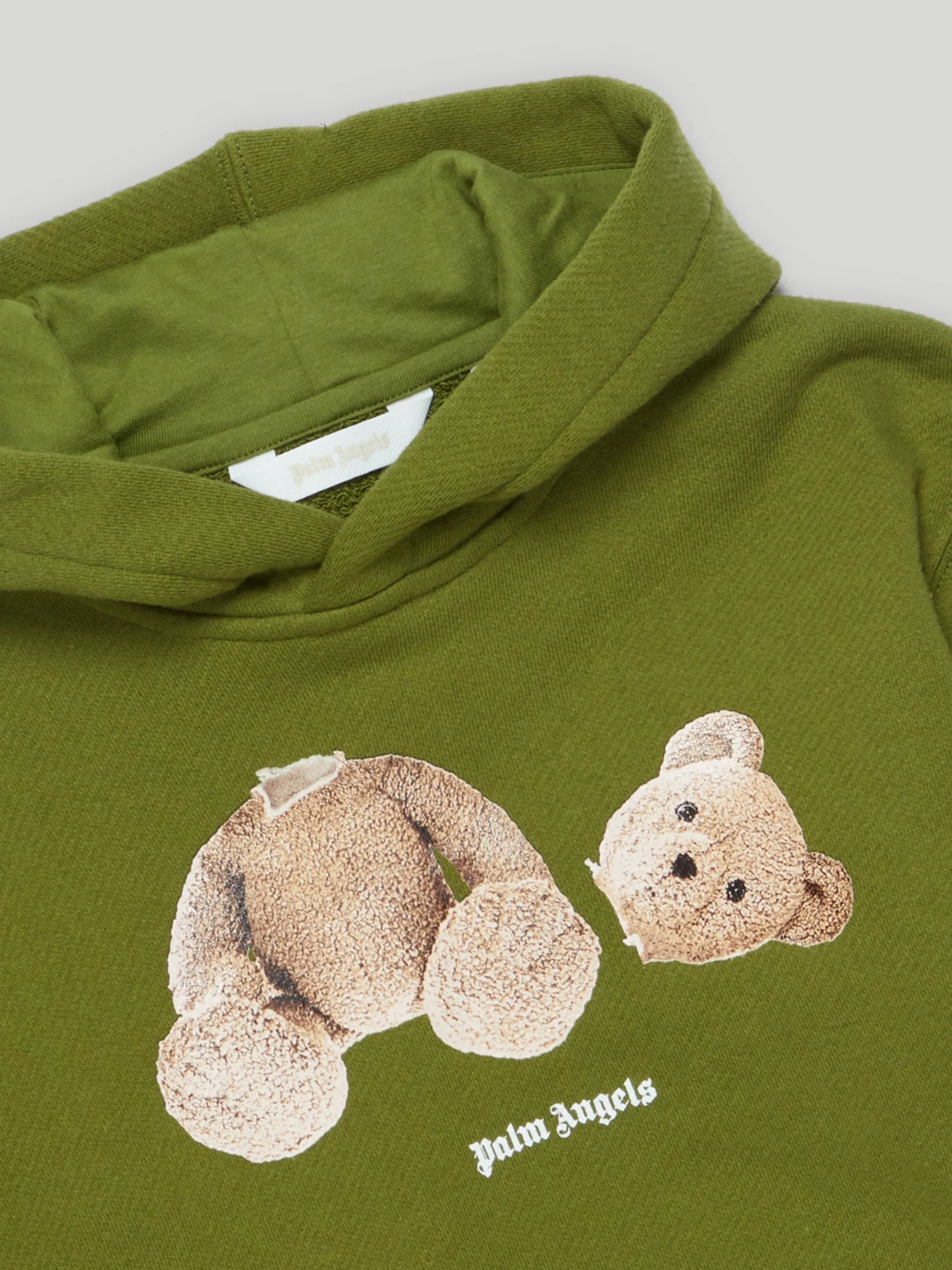 BEAR HOODIE in green - Palm Angels® Official