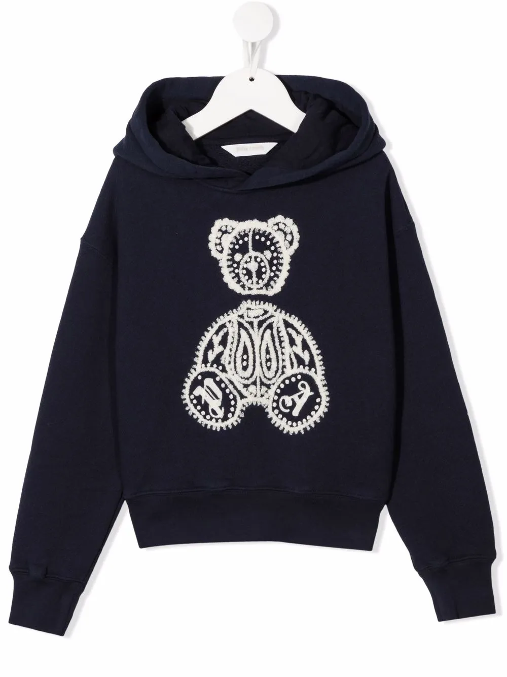 

Palm Angels Kids hoodie bordado - Azul