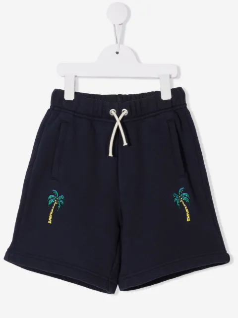 Palm Angels Kids shorts con palmeras bordadas