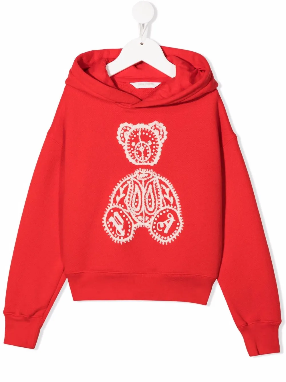 

Palm Angels Kids hoodie bordado - Rojo