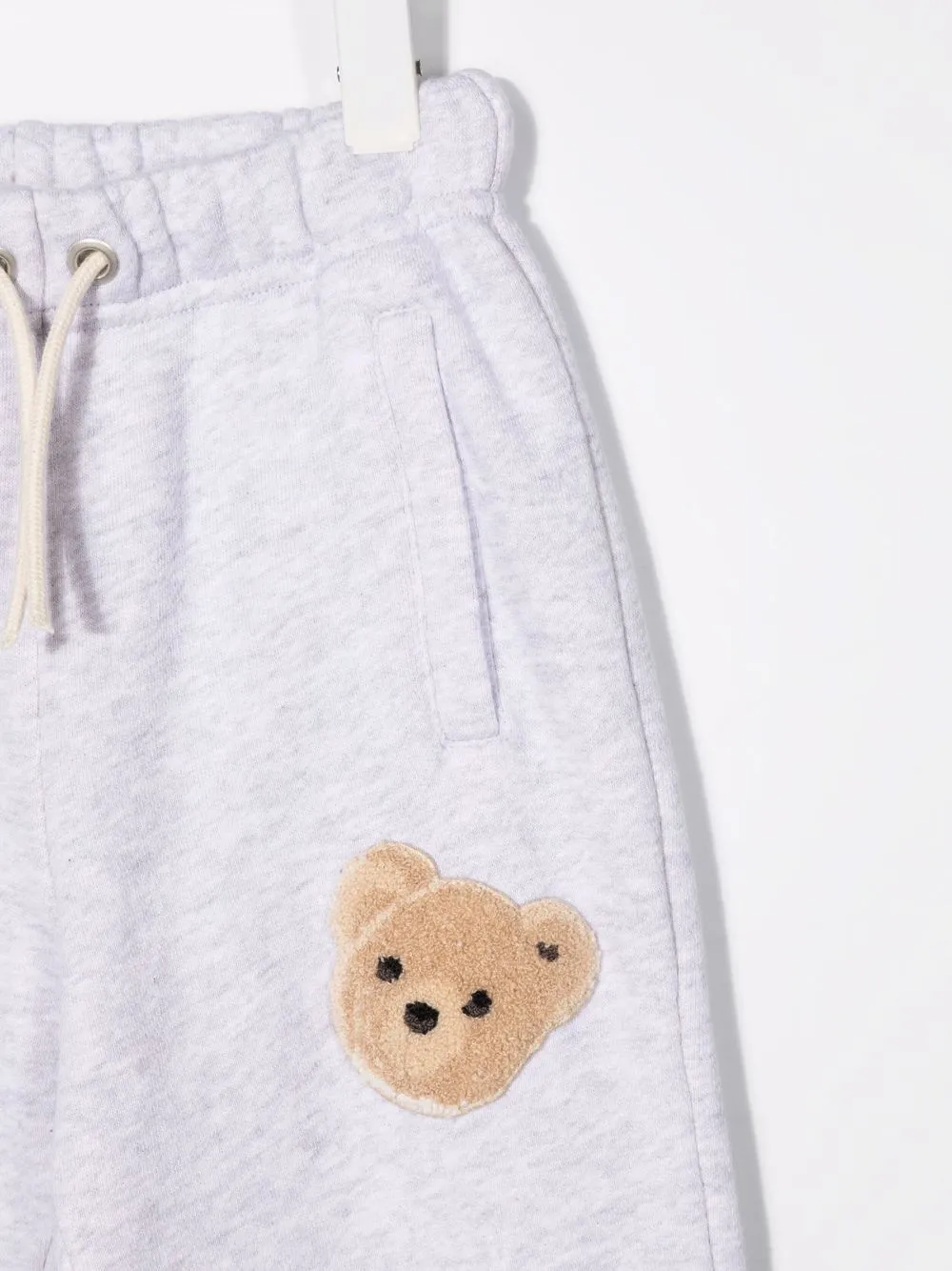  Palm Angels Kids Bear Motif Track Pants - Grey 