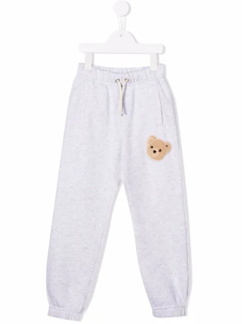 Palm Angels Kids bear motif track pants