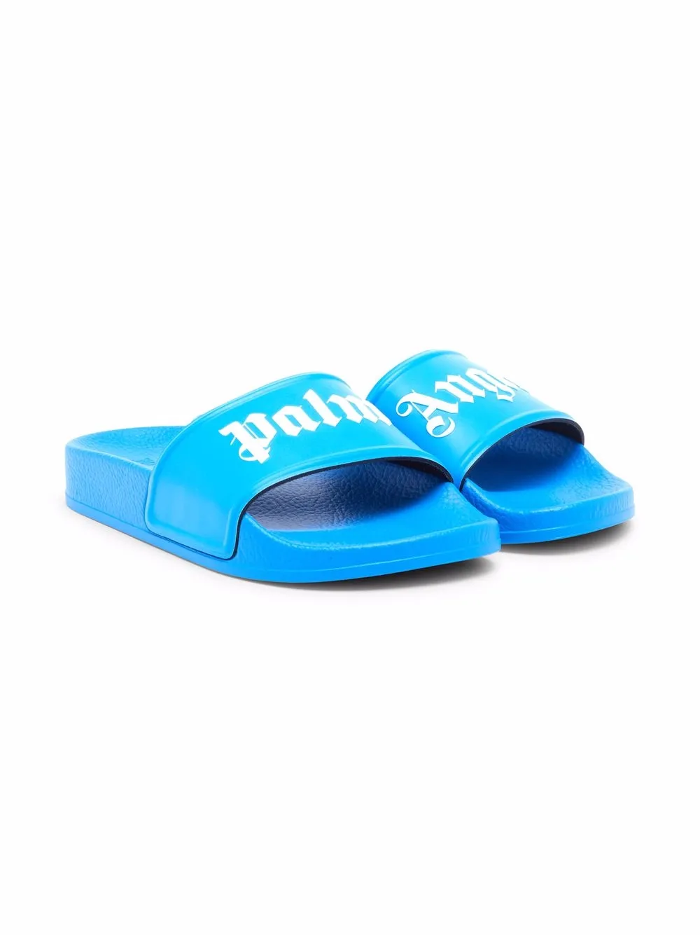 

Palm Angels Kids logo-print slides - Blue