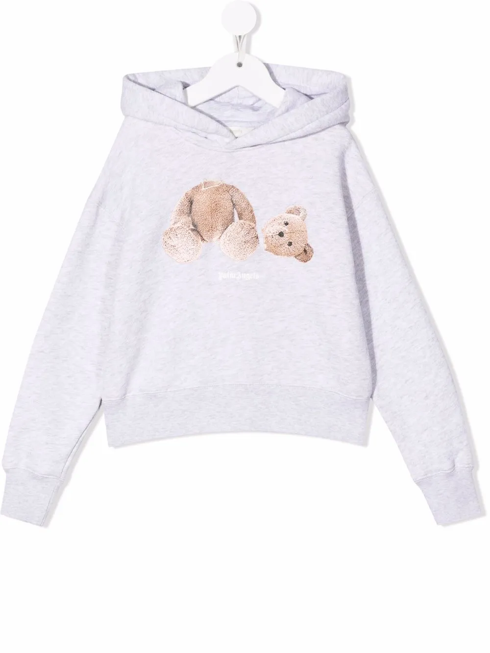 

Palm Angels Kids hoodie con estampado Teddy Bear - Gris