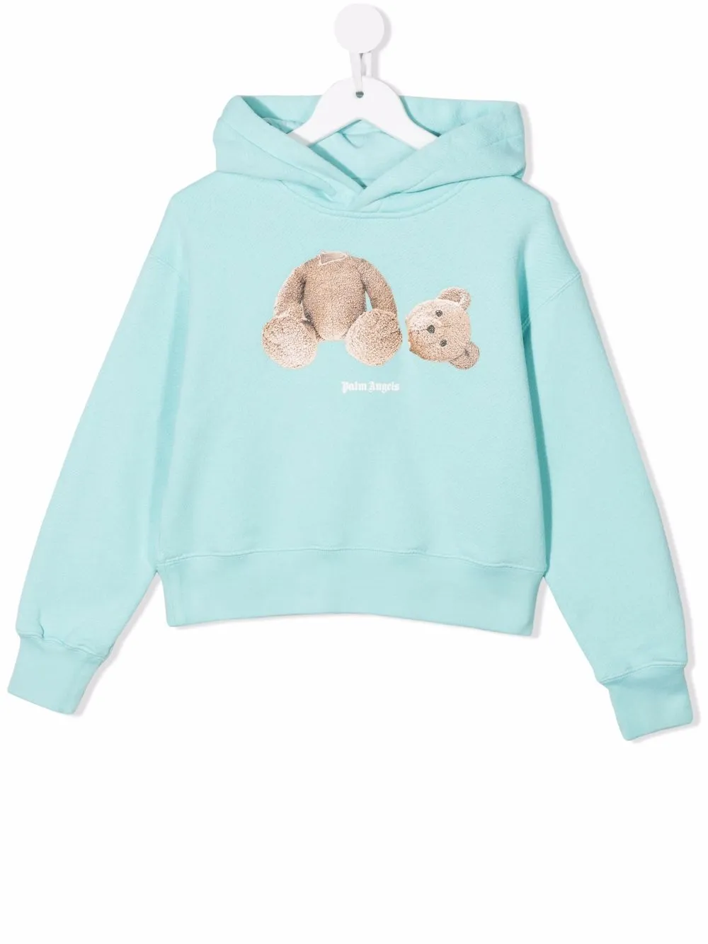 

Palm Angels Kids hoodie con motivo Bear - Azul