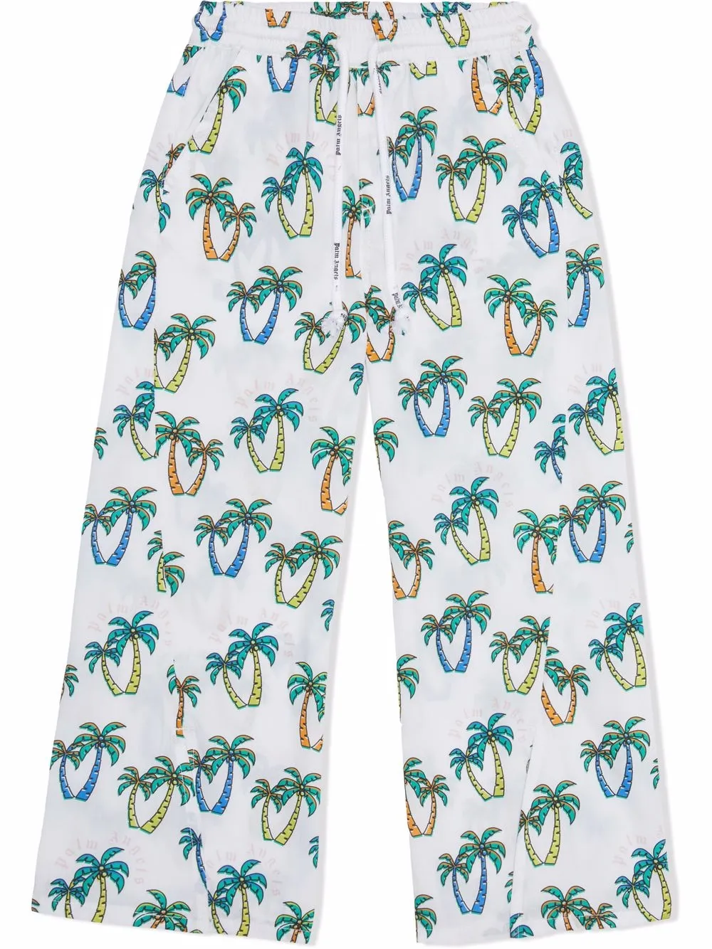 

Palm Angels Kids all-over palm track pants - White