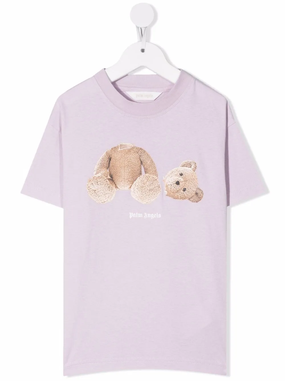 

Palm Angels Kids playera con motivo Bear - Morado