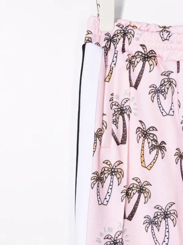 「瑛斗 大森」ショートパンツPalm Angelsピンク椰子の木柄 Palm Angels Kids Palm tree-motif Track Pants | Pink | FARFETCH