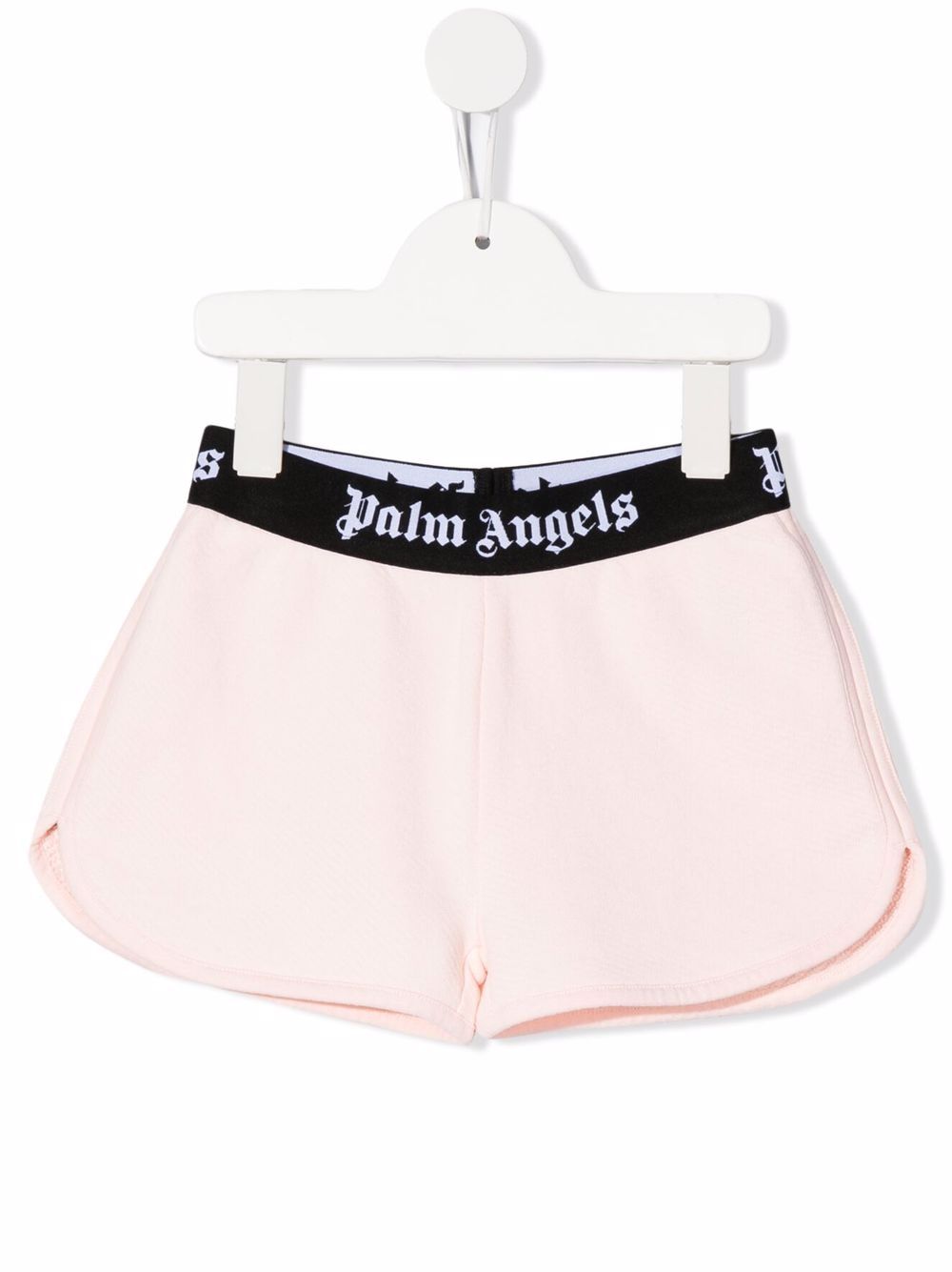 Palm Angels Kids logo-tape track shorts - Pink