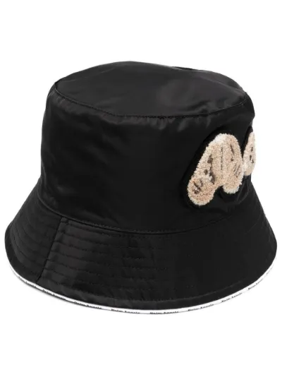 Teddy Bear-appliqué bucket hat | Palm 