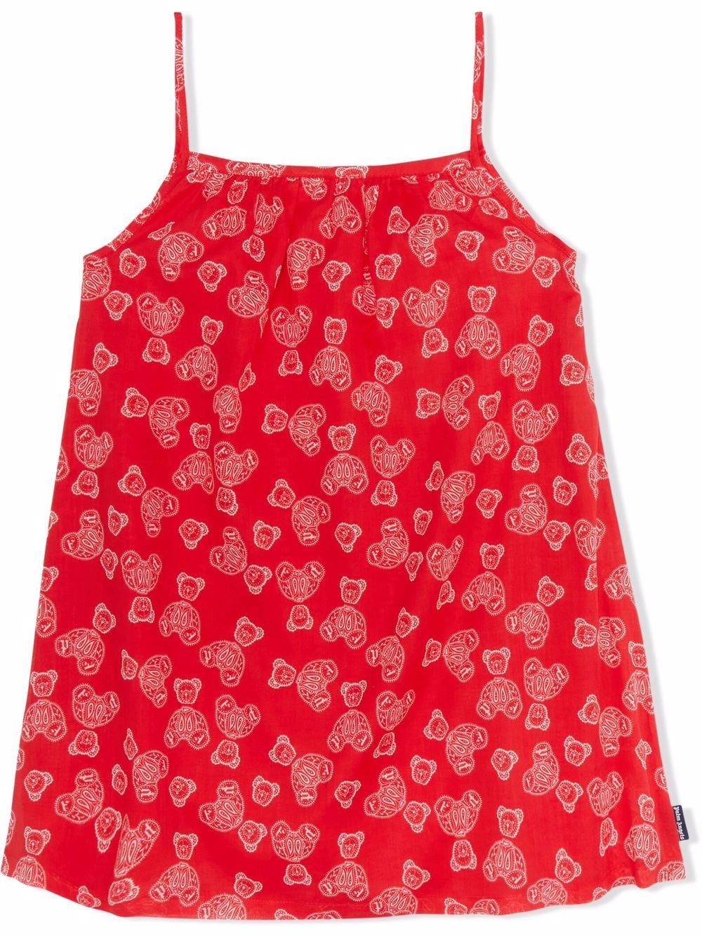 

Palm Angels Kids slip dress con motivo de osito - Rojo