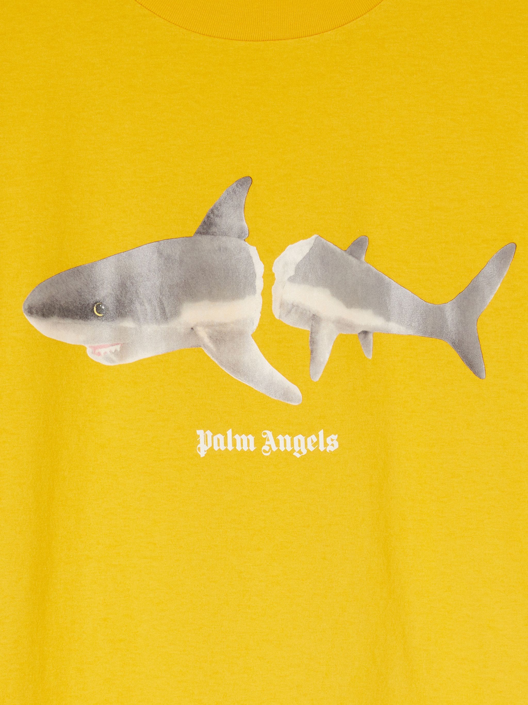 Palm Angels Shark T-Shirt Blue & White