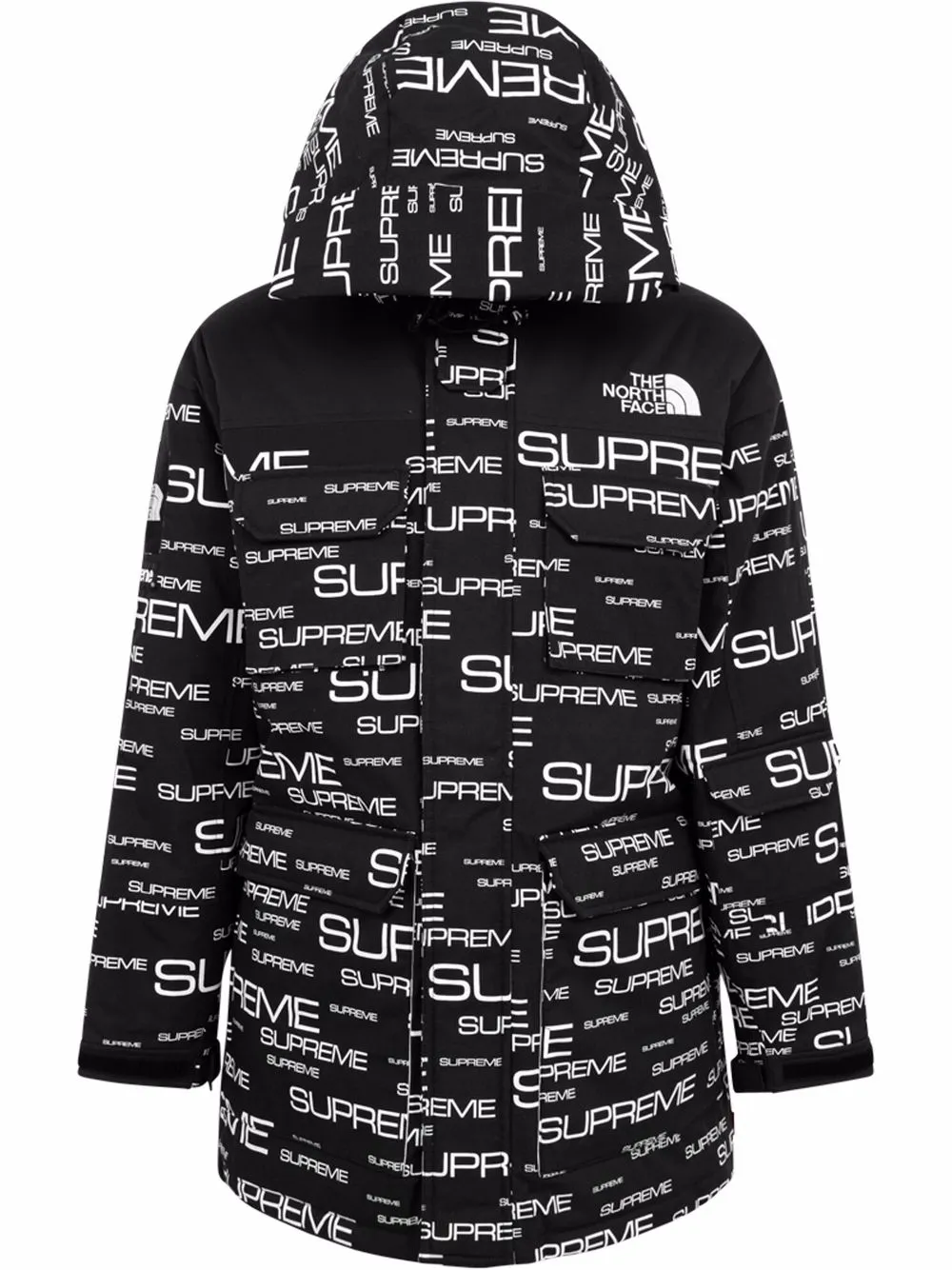 Supreme x north cheap face map jacket price