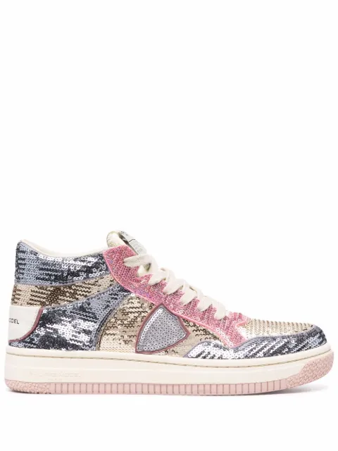 Philippe Model Paris sequin-embellished sneakers
