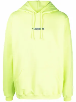 vetements embroidered moletom com capuz