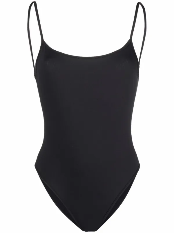 Black scoop best sale neck swimsuit