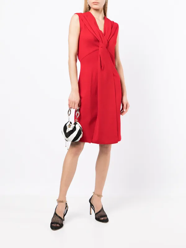 knot detail knee-length dress for women 
