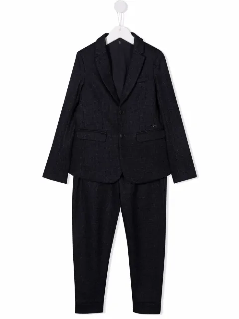Emporio Armani Kids بدلة مفصلة بصف أزرار