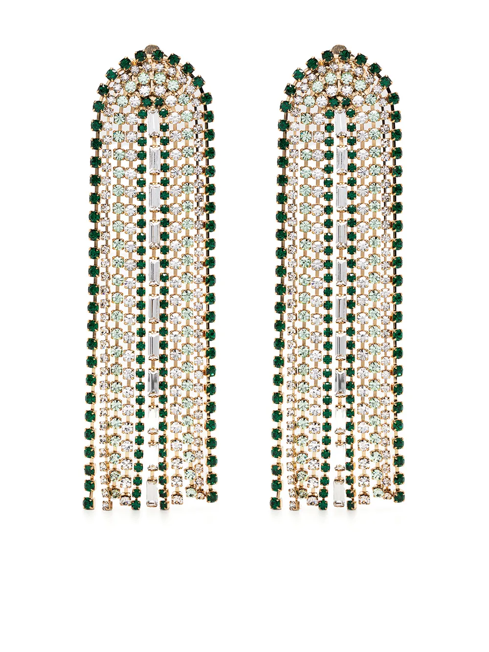 

Rosantica Amanda clip-on fringe earrings - Gold