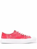 Givenchy City bandana-print low-top sneakers - Red