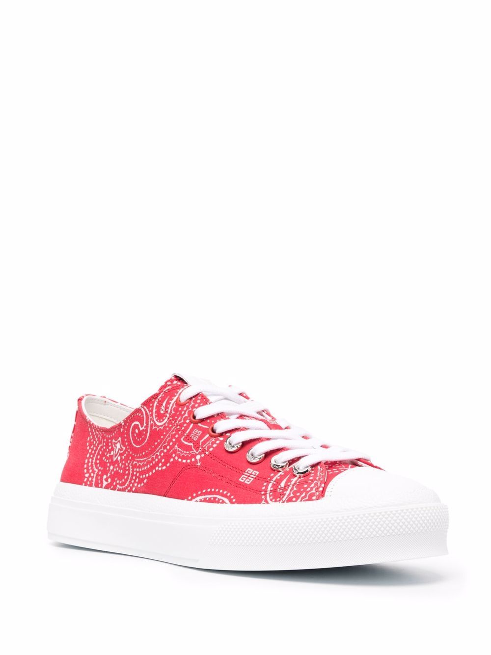 Givenchy Sneakers met bandanaprint - Rood