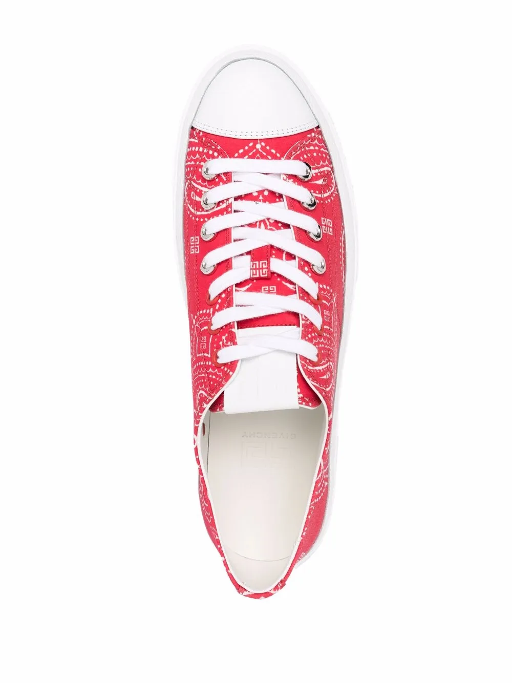 Givenchy City bandana-print low-top sneakers Red