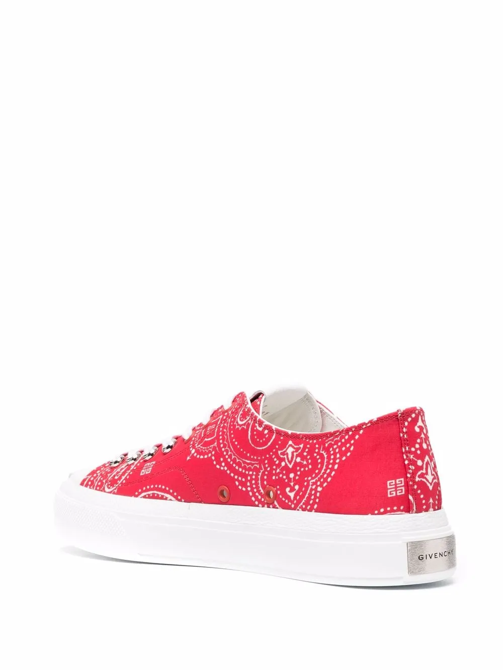 Givenchy City bandana-print low-top sneakers Red