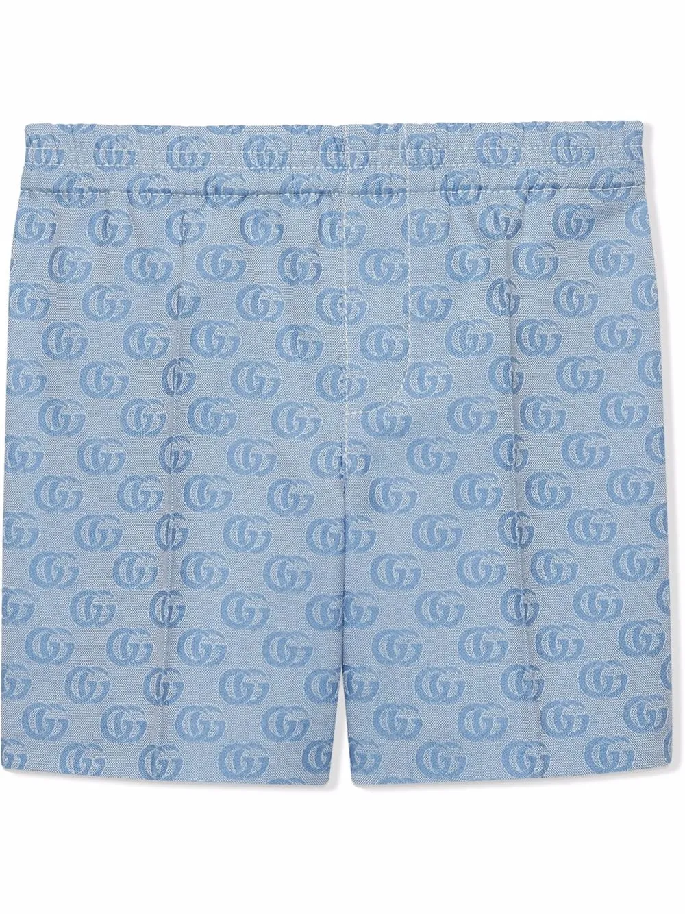 

Gucci Kids Double G print shorts - Blue