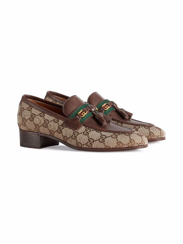 gucci suede tassel loafers