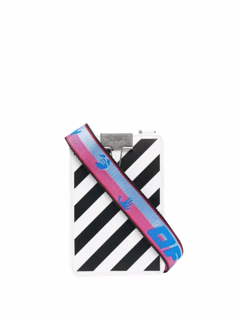 Off-White شنطة هاتف 'دياغ سترايب'