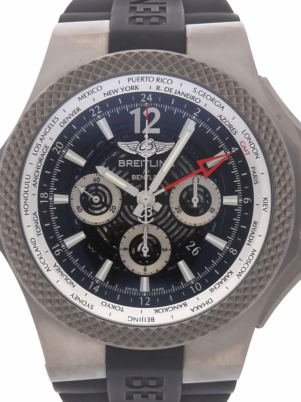 фото Breitling pre-owned наручные часы bentley gmt b04 pre-owned 49 мм