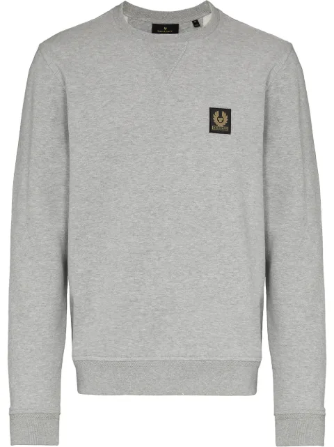 Belstaff logo patch cotton sweatshirt