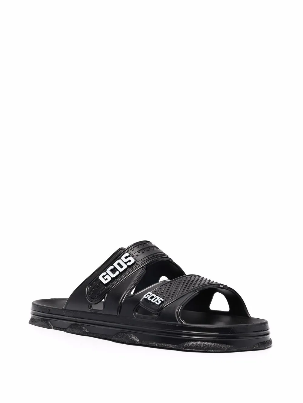 Gcds Sandalen met logo - Zwart