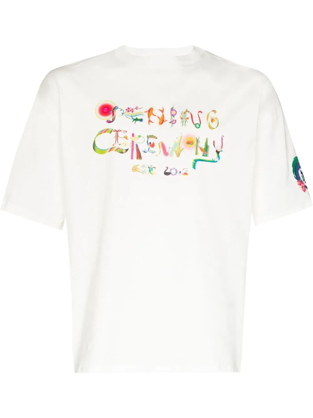 Opening Ceremony X Li Kuanzhen Logo Cotton T-shirt In White